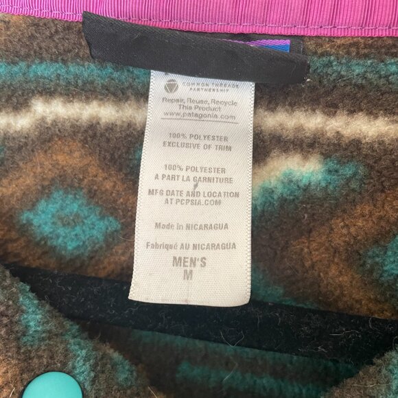 VTG Patagonia Synchilla Print Sweater Snap T - Picture 4 of 4